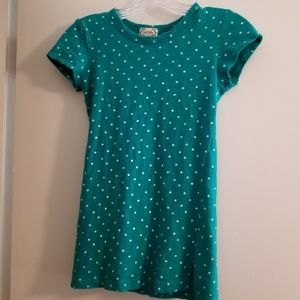 NWOT Teal T-Shirt w White Stars Petite or Juniors